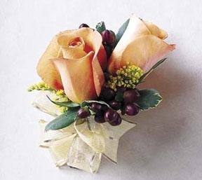 The FTD� Peach Silk� Corsage