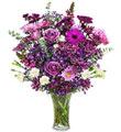 Purple Mix 26 stem Bouquet / with vase