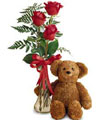 Bear & Rose Bud Vase