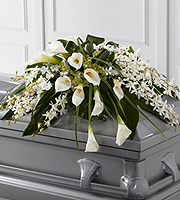 funeral flowers, sympathy flowers, The FTD� Angel Wings� Casket Spray